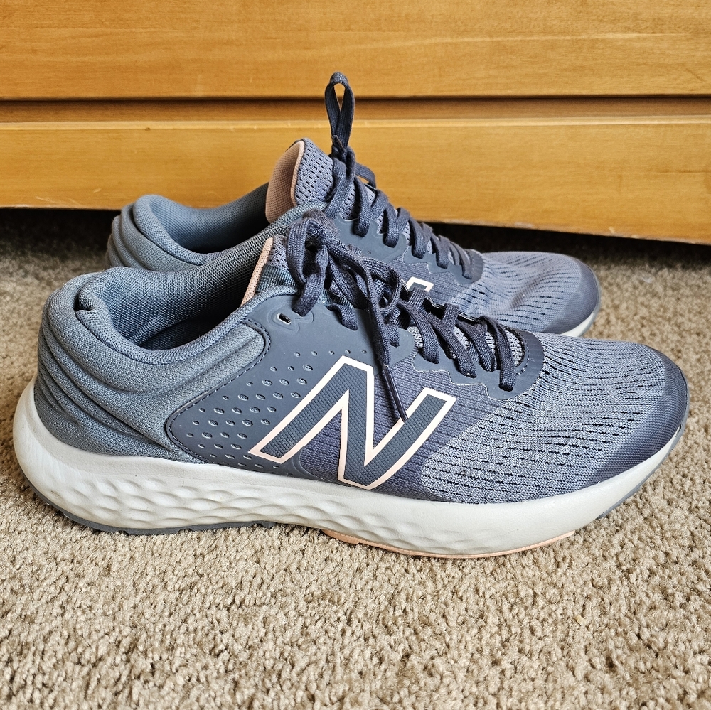 New Balance Womens 520 V7 W520LP7 Blue Gray Running Shoes Sneakers Size …